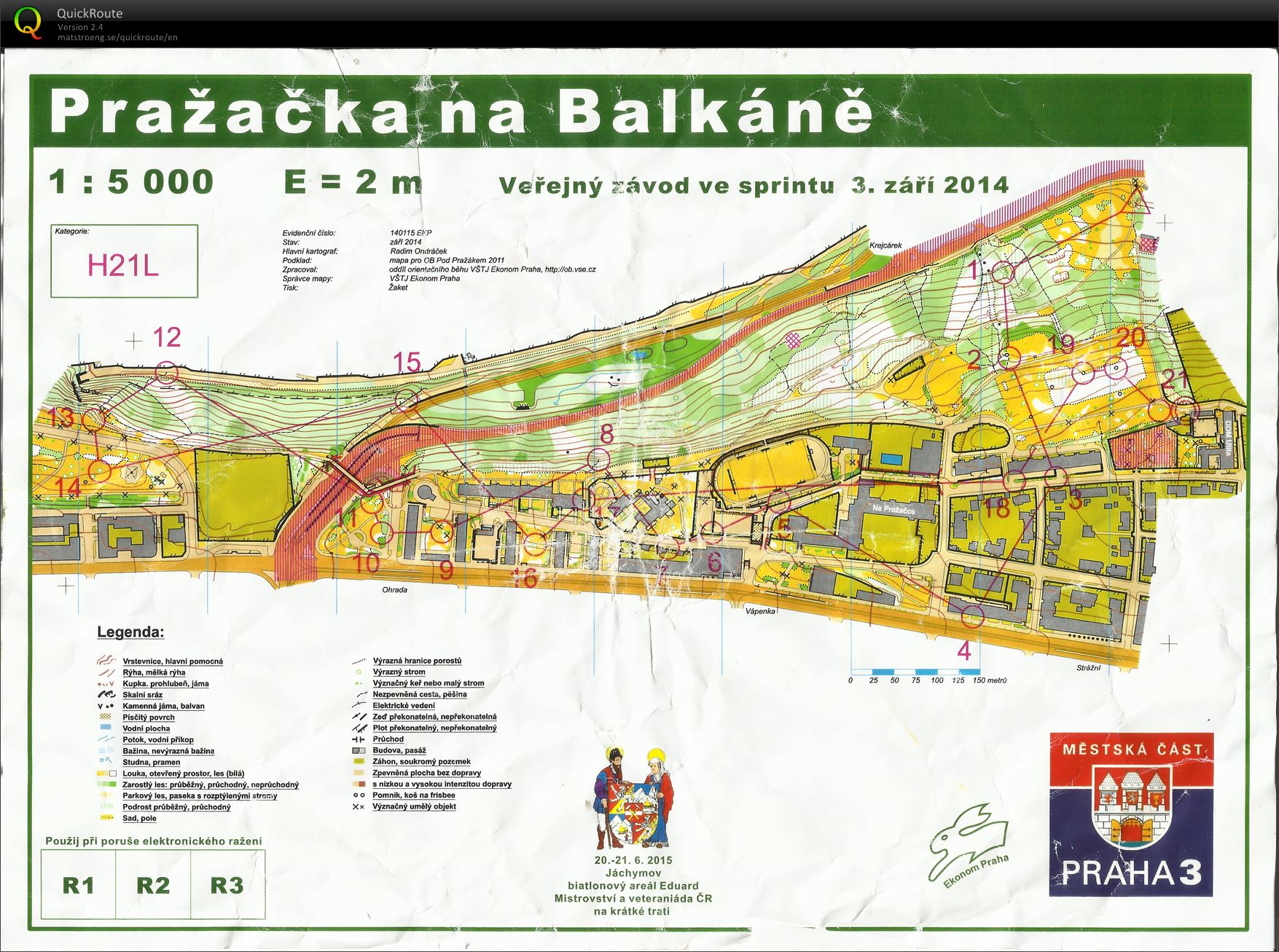 Oblastní žebříček - Pražačka (03-09-2014)