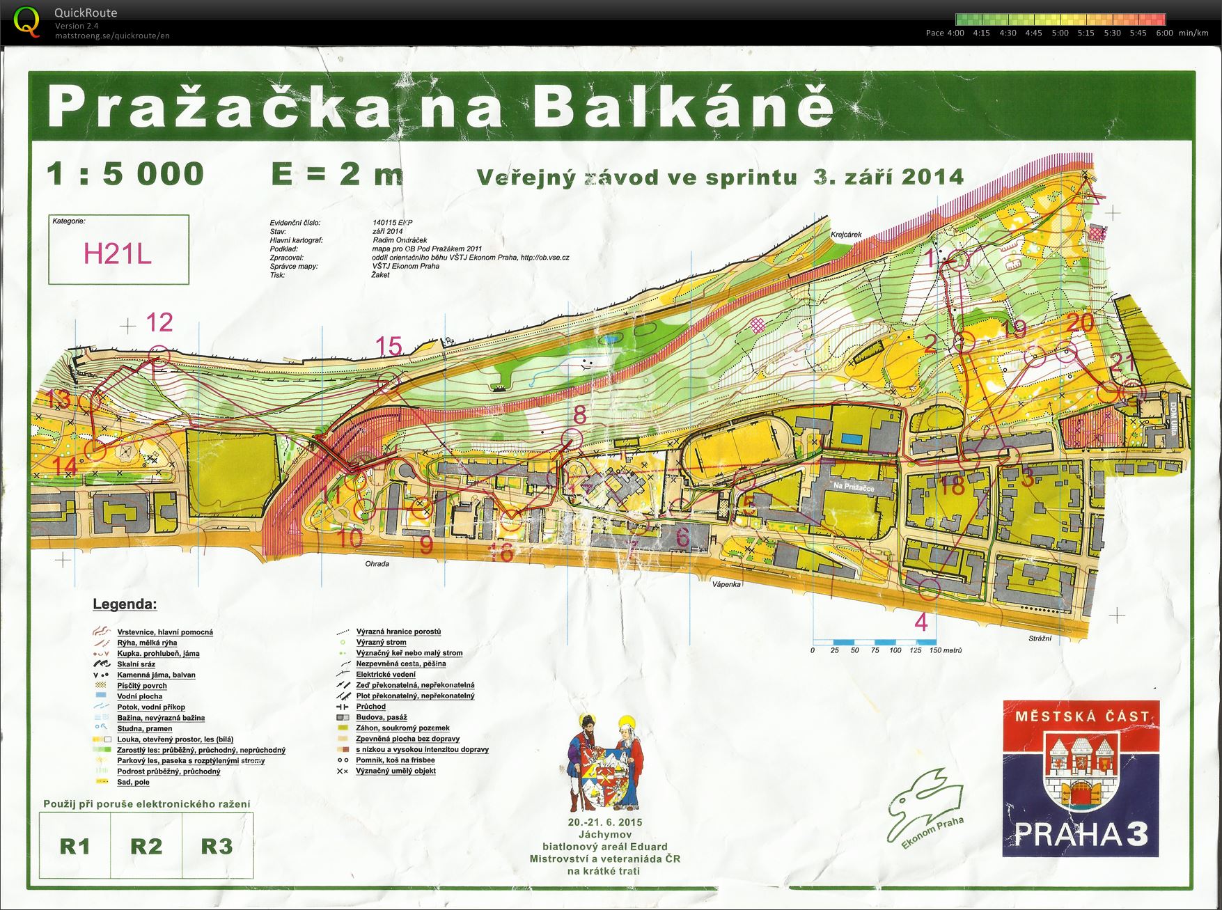 Oblastní žebříček - Pražačka (2014-09-03)