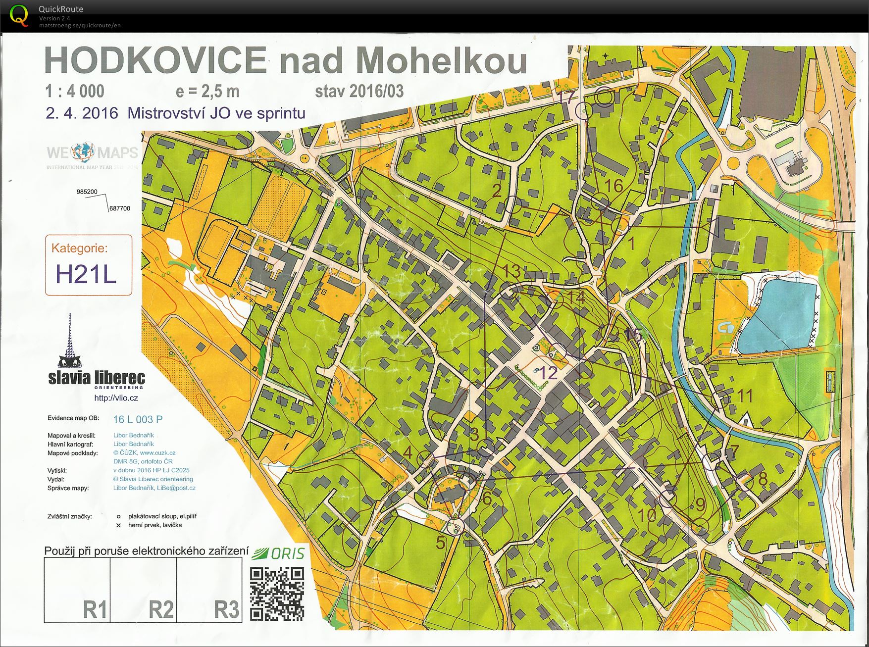 Oblastní žebříček JE - Hodkovice nad Mohelkou (02.04.2016)