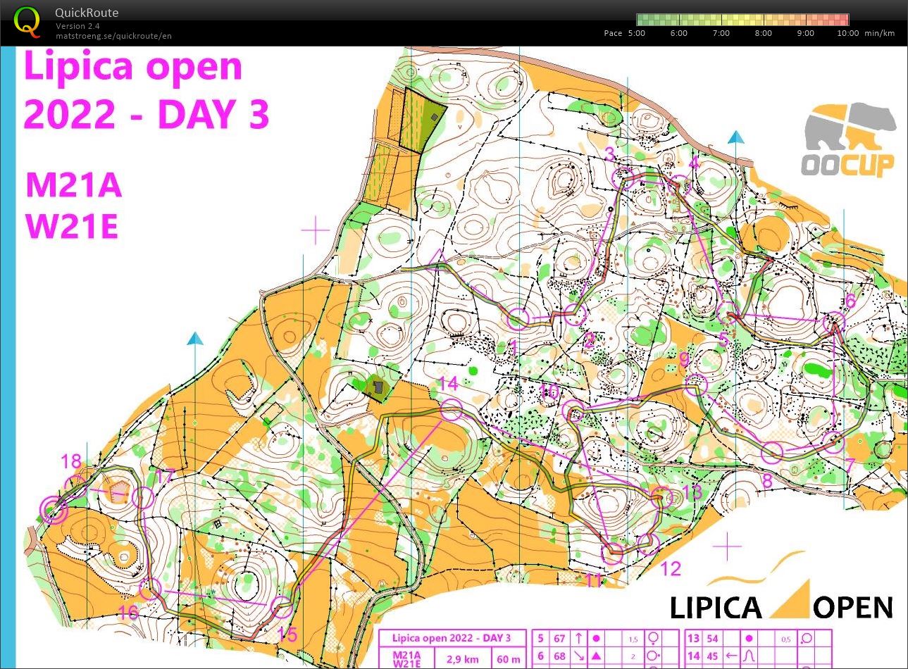 Lipica open E3 - lesní sprint (2022-03-14)